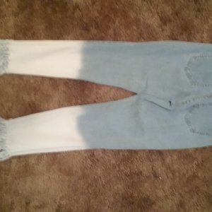 Forever 21 ladies jeans, waist measures 24 inches.
